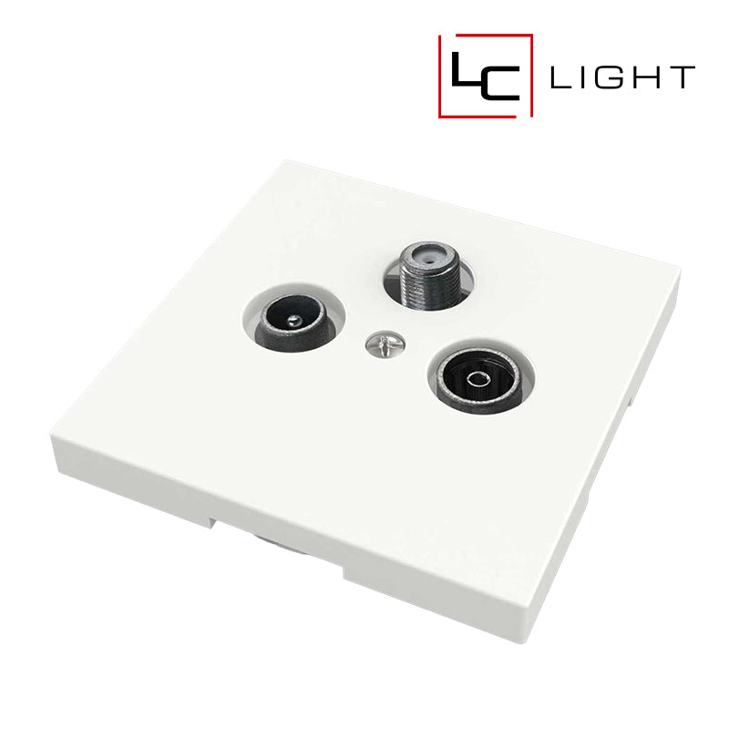 LC-LIGHT | ANTENNENANSCHLUSS | TV/FM/SAT | WEISS