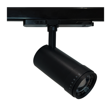 3-FASE RAILSPOT | ZOOMBAAR 15-60 GRADEN | 20W, 25W, 30W | CCT-SWITCH