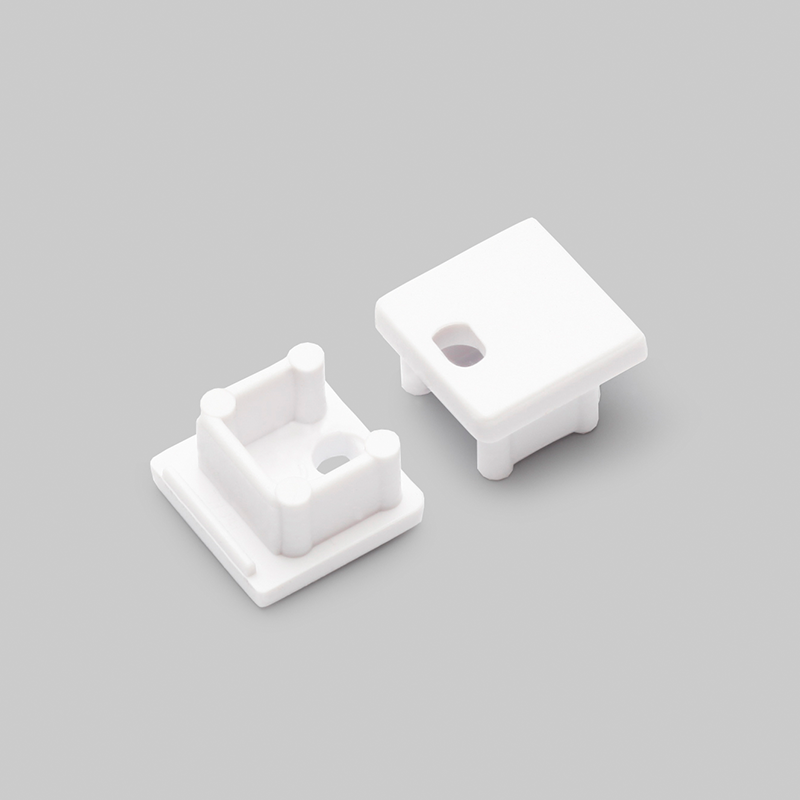 Endkappe mit Kabelöffnung | SMART | 10MM | WEISS | 20 STÜCK