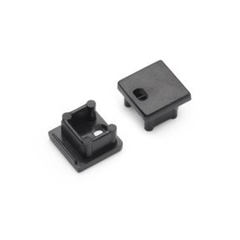 ENDKAPPE MIT KABELÖFFNUNG | SCHWARZ | SMART | 10MM | 20 STÜCK