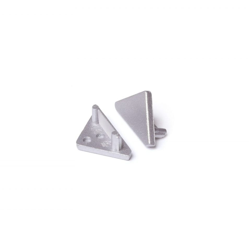 : END CAP | CABI | 12MM | ZILVER | 2 STUKS