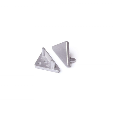 : END CAP | CABI | 12MM | ZILVER | 2 STUKS