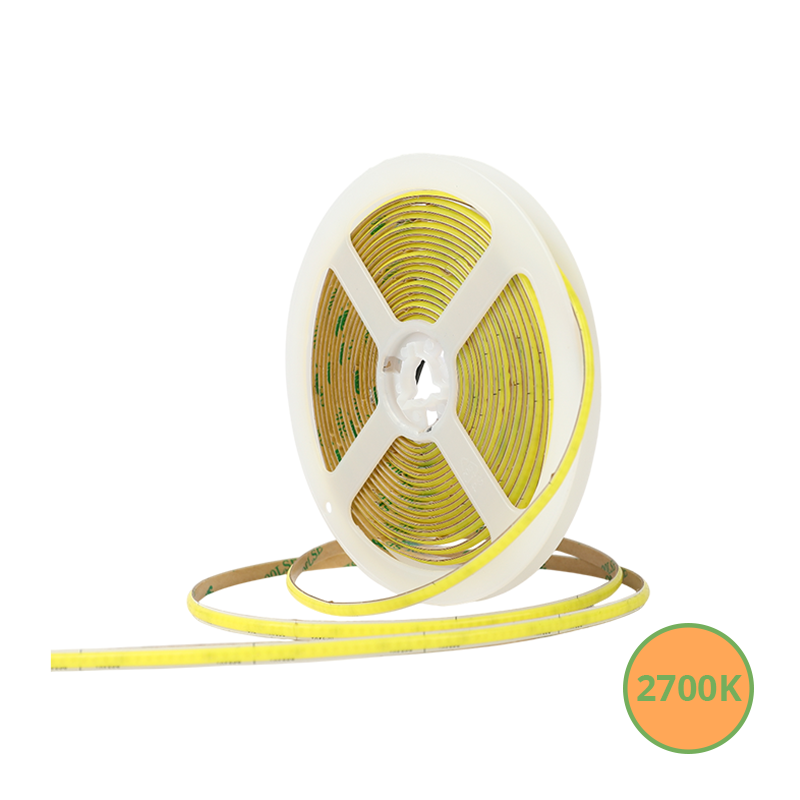 COB-LED-STREIFEN | 3MM | 24V | IP20 | 5M | 8W/M | 2700K