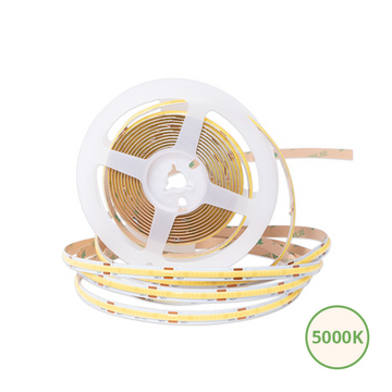 COB LEDSTRIP | VRIJ KNIPBAAR | 24V | IP20 | 5M | 10W/M | 5000K