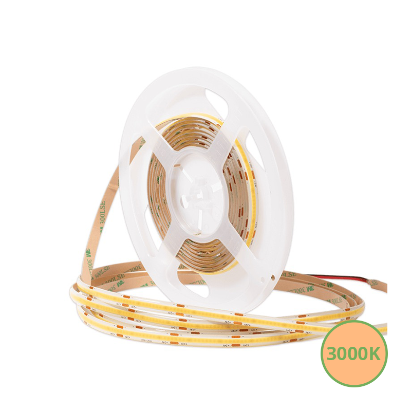 COB-LED-STREIFEN | FREI SCHNEIDBAR | 24V | IP65 | 5M | 10W/M | 3000K