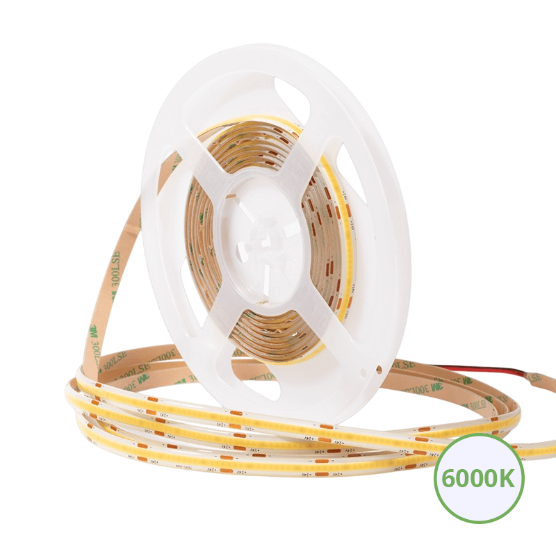 COB-LED-Streifen | 24V | IP65 | 5M | 10W/M | 6000K