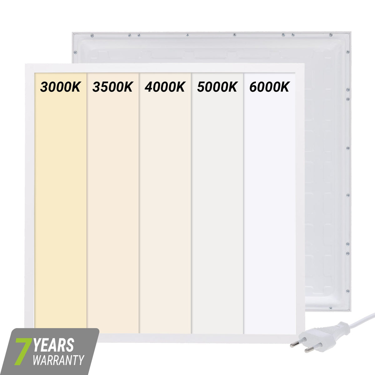 BACK-LIT LED PANEEL | CUPID | 60X60CM | 25W | CCT-SWITCH | MET EUROSNOER