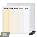 BACK-LIT LED PANEEL | CUPID | 60X60CM | 25W | CCT-SWITCH | MET 3-SWP SNOER