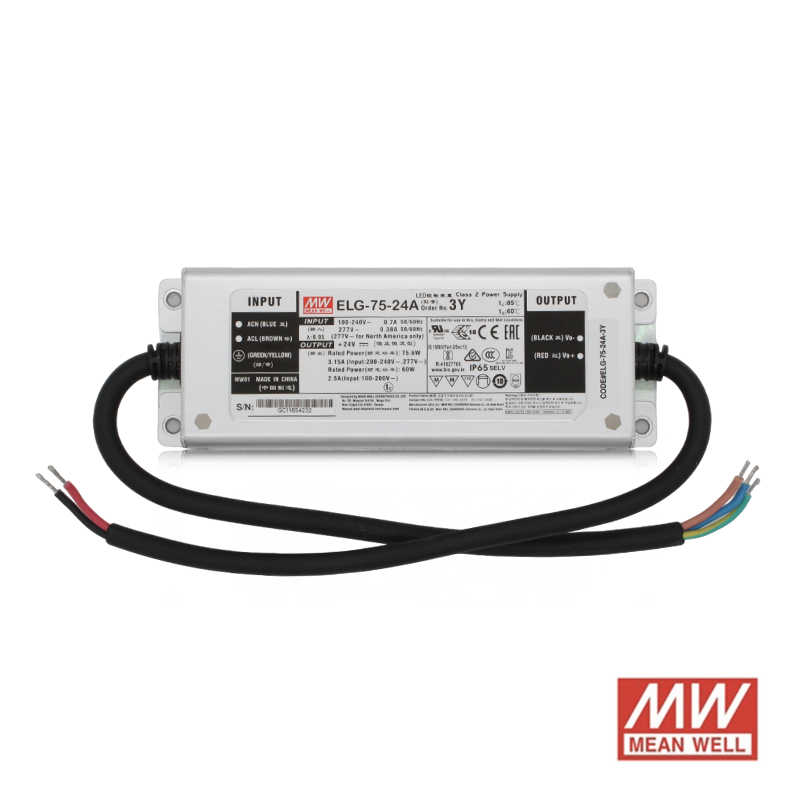 24V | MEANWELL-TREIBER | IP65 | 75W