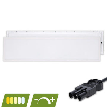BACK-LIT LED PANEEL | EUROPA | 120X30CM | 30W | DIMBAAR | CCT-SWITCH | MET 3-SWP SNOER