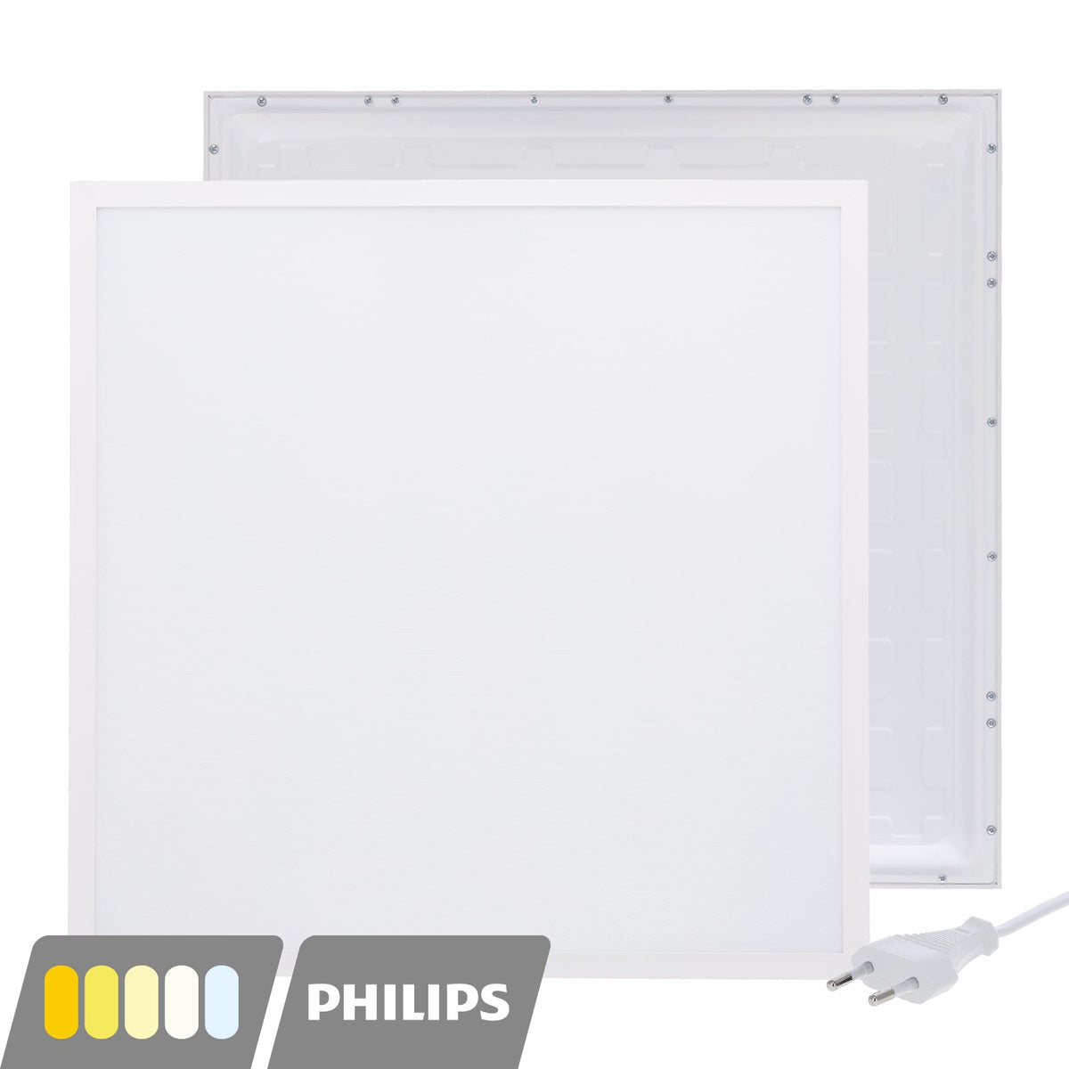 BACK-LIT LED PANEEL | EUROPA | 60X60CM | 30W | PHILIPS DRIVER | CCT-SWITCH | MET EUROSNOER