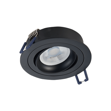 INBOUWSPOT KANTELBAAR | Ø80mm | GU10 / MR16 | IP22 | ZWART