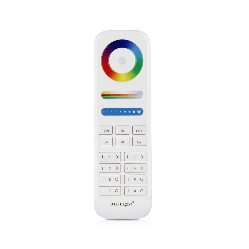afstandsbediening-Mi-Light-wit-8 groepen-RGB+CCT