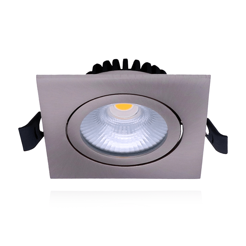 led inbouwspot viekant zilver kantelbaar