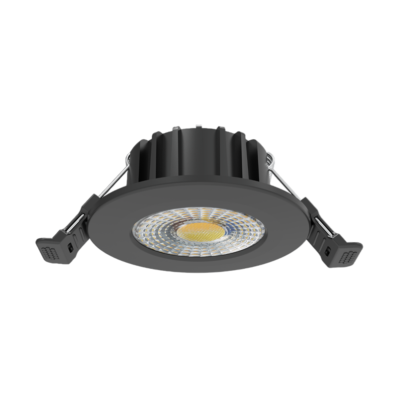 LED-EINBAUSPOT | 6W | Ø75mm | DIMMBAR | CCT-SCHALTER | IP65 | SCHWARZ