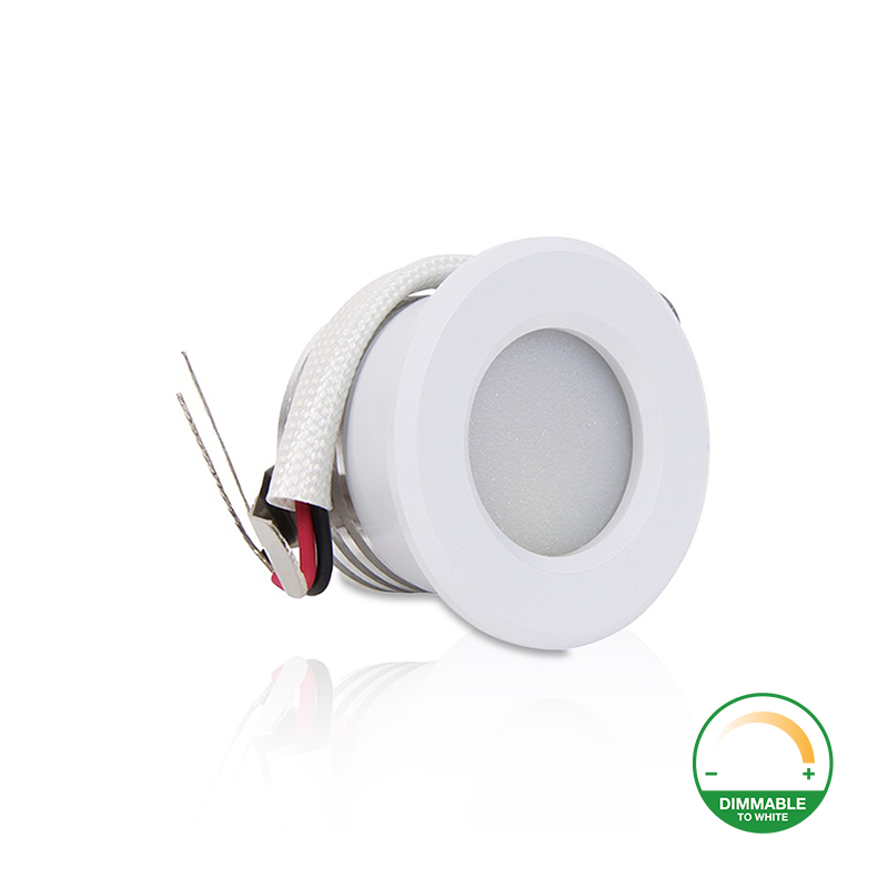 LED-MINI-EINBAUSTRAHLER | 1.5W | Ø37mm | DIM-TO-WARM | IP44 | WEISS