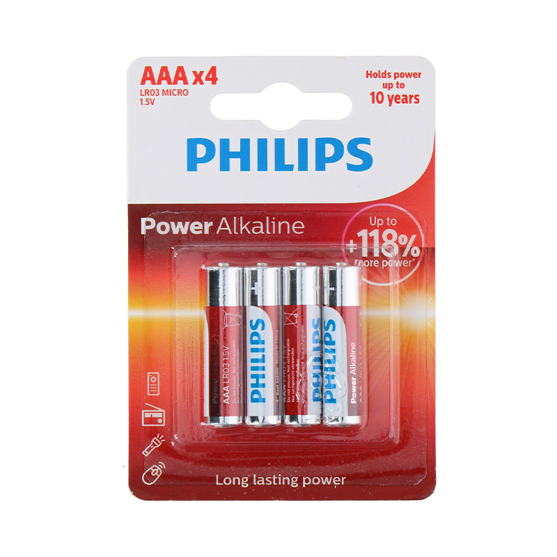 PHILIPS Power Alkaline AAA-Batterie