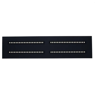 811617 | LED LOUVRE PANEEL | NOVA | 120X30CM | 36W | CCT-SWITCH | ZWART