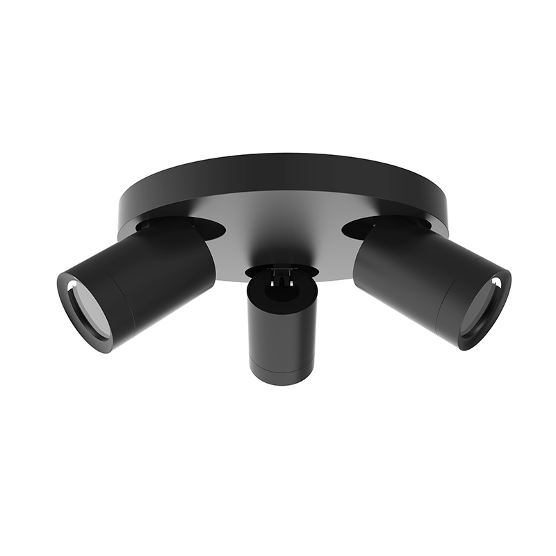 813598 | PLAFONDARMATUUR | LEXI | ROND | 3xGU10 | ZWART
