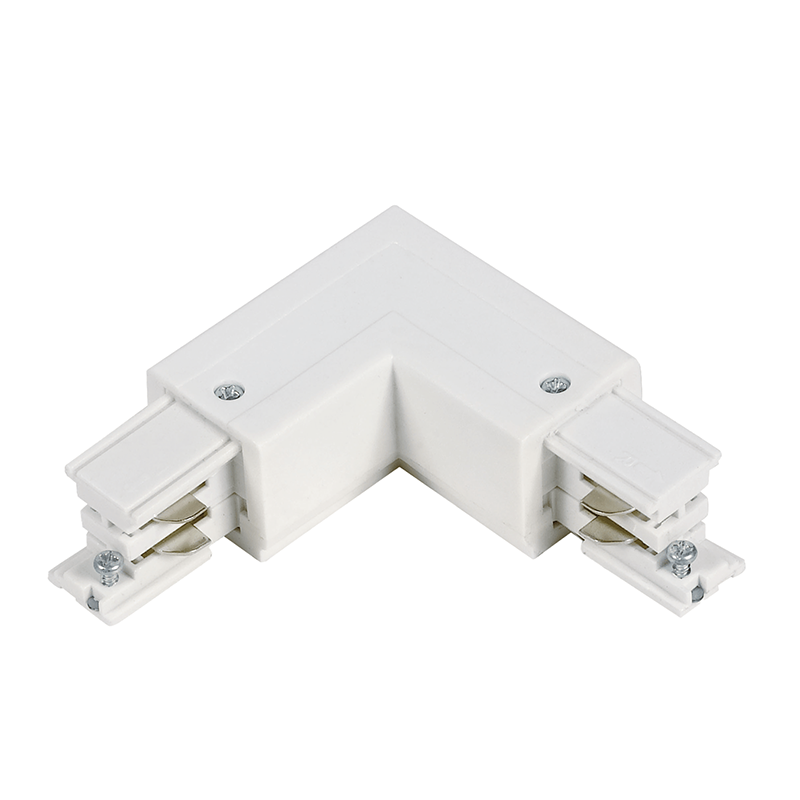 1 fase rail adapter wit bocht