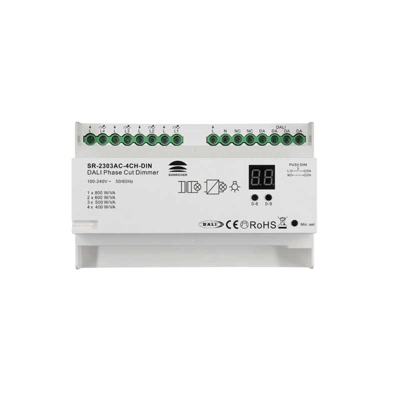 SUNRICHER | DALI-TRIAC-Dimmer | DIN-Schiene