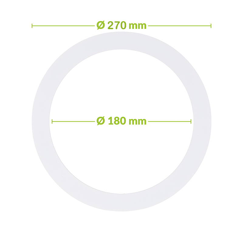 816407 | VERLOOPRING METAAL | WIT | Ø180-270mm