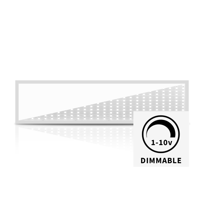 HINTERLEUCHTETE LED-PANEEL 120x30CM | 1-10V DIMMBAR | 28W | 150lm/w