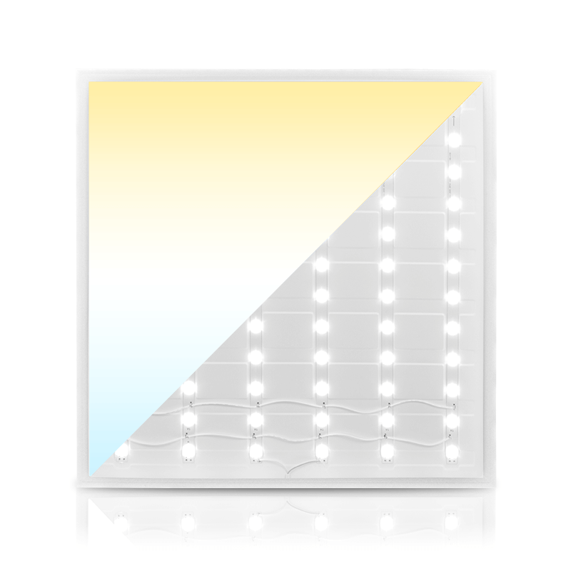 RÜCKSEITIG BELEUCHTETES LED-PANEL | ELTON | 60x60CM | CCT 2700-6500K | DIMMBAR | 40W