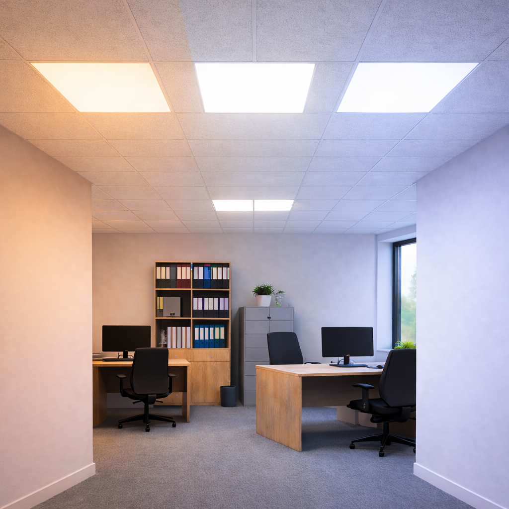EUROPA6060-ND-EU | BACK-LIT LED PANEEL | EUROPA | 60X60CM | 30W | CCT-SWITCH | MET Euro Connector