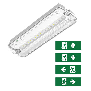 NOODVERLICHTING | 3W | WIT | INCL. PICTOGRAMMEN