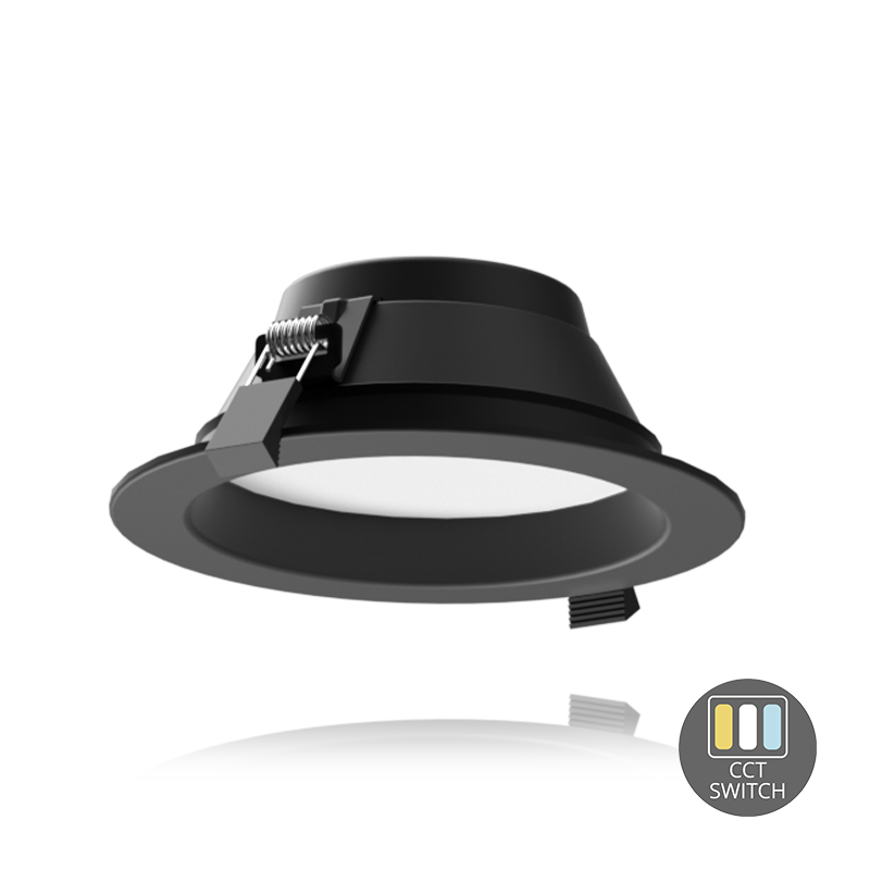 LED DOWNLIGHT | ORTHO | CCT-SWITCH | Ø135 | 15W | ZWART