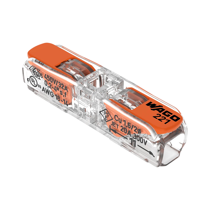 WAGO® DURCHGANGSVERBINDUNGSKLEMME | 1 DRAHT | 0.2-4.0MM² | PRO 60 STÜCK
