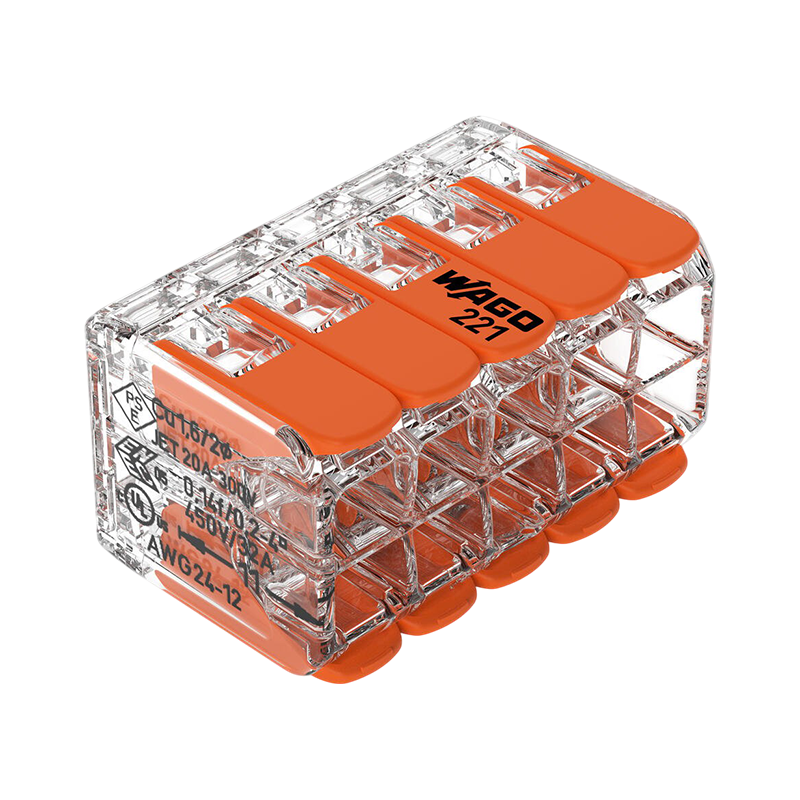 WAGO® KLEMME | 10 DRÄHTE | 0.2-4.0MM² | PRO 15 STÜCK