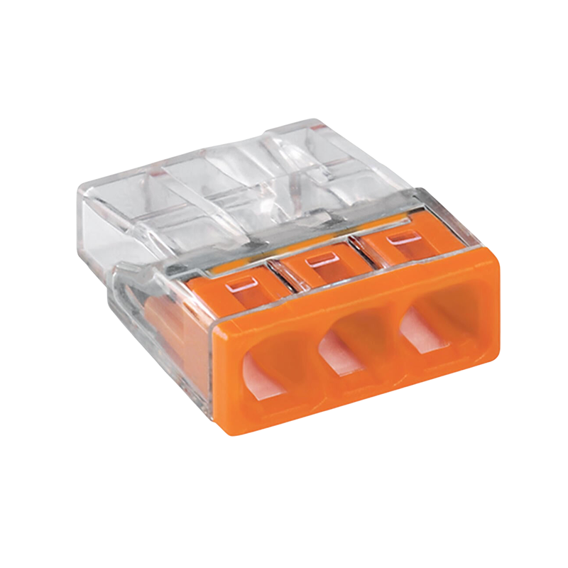 WAGO® VERBINDUNGSKLEMME | 3 DRÄHTE | 0.2-2.5MM² | PRO 100 STÜCK