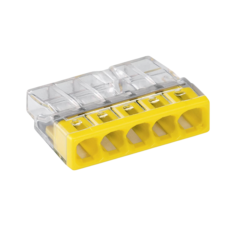 WAGO® VERBINDUNGSKLEMME | 5 DRÄHTE | 0.2-2.5MM² | PRO 100 STÜCK