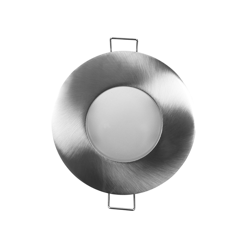 WASSERDICHTER EINBAUSPOT | Ø70mm | GU10 / MR16 | IP65 | SILBER