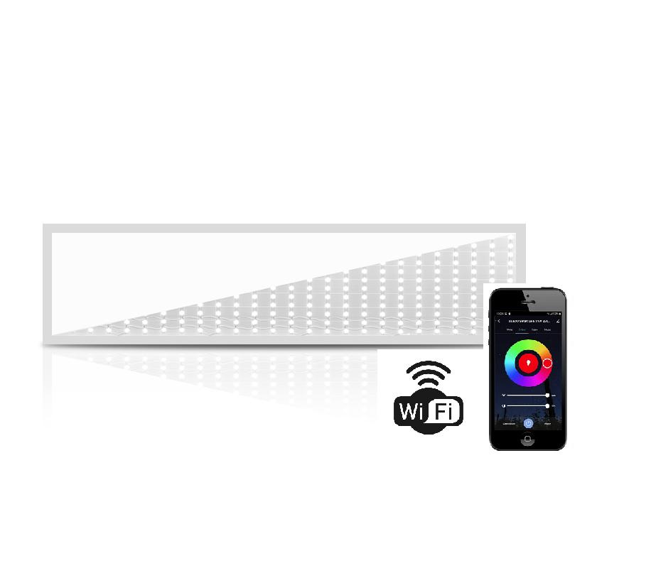 SMART-LED-PANEL 120x60 | WLAN | 40W | RGB+CCT 3000-6000K | DIMMBAR
